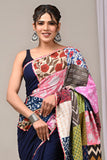 Pure Cotton Saree with Vibrant Patchwork