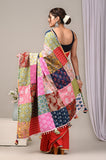 Pure Cotton Saree with Vibrant Patchwork