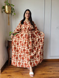 Hand Block Printed Cotton Free Size Dress