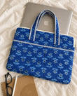 Indigo Charm · Quilted Cotton Laptop Sleeve