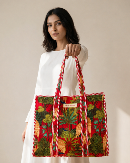 Rosewood Tote Bag with Zip