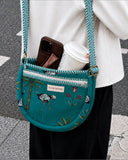 Emerald Aviary · Quilted Cotton Crescent Sling