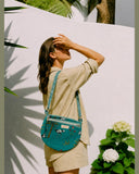 Emerald Aviary · Quilted Cotton Crescent Sling