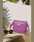 Lilac Caravan · Quilted Cotton Crescent Sling