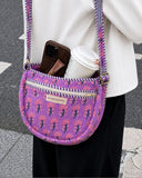 Lilac Caravan · Quilted Cotton Crescent Sling