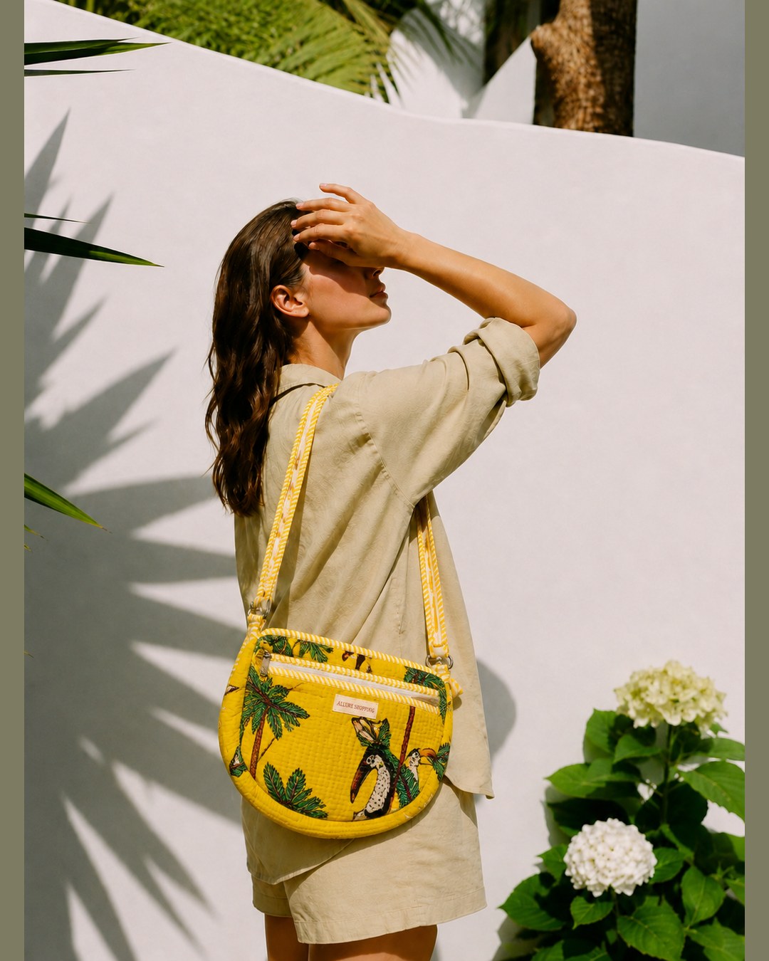 Toucan Sunbird · Quilted Cotton Crescent Sling