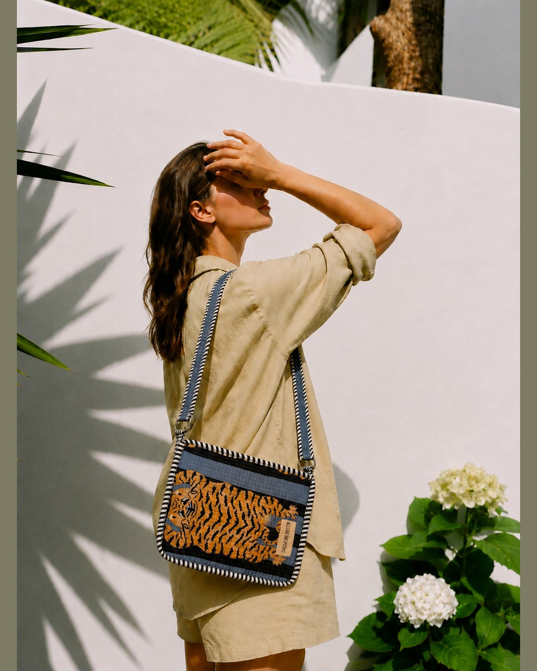 Steel Tiger · Quilted Cotton Sling Bag
