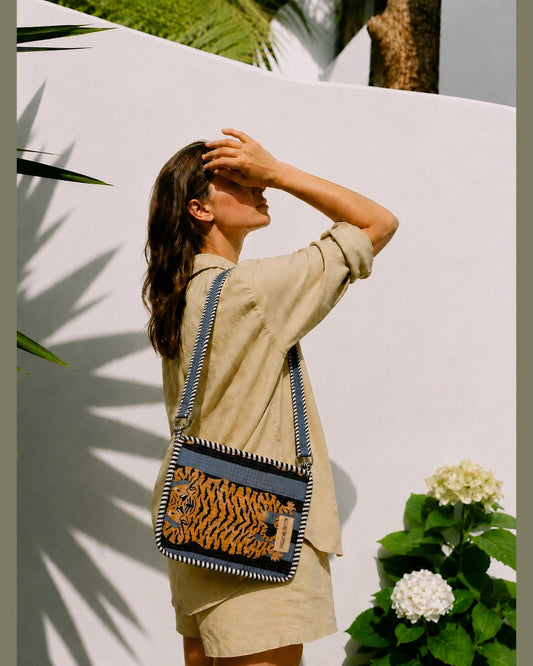 Steel Tiger · Quilted Cotton Sling Bag