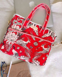 Scarlet Aviary · Quilted Cotton Laptop Sleeve