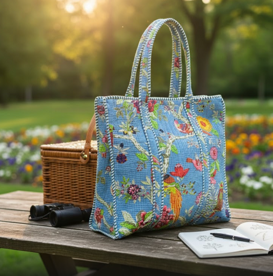 Sunehri Tote Bag with Zip