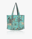 Jungle Glow Tote Bag with Zip