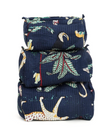 Navy blue Set of 3 Pouches