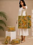 Evergreen Tote Bag with Zip