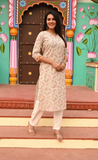 Vanilla Dew Pure Cotton Long Kurti