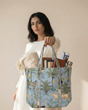 Jungle Glow Tote Bag with Zip