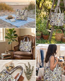 Pearl Carryall Tote Bag with Zip