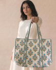 Soft Summer Tote Bag with Zip