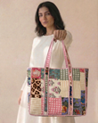 Zero-Waste Medley Tote Bag with Zip