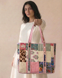 Zero-Waste Medley Tote Bag with Zip