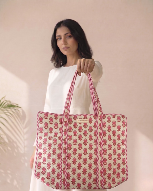 Loom and Leaf Bag with Zip