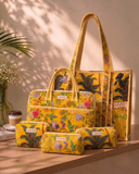 Jungle Glow Tote Bag with Zip