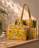 Jungle Glow Tote Bag with Zip