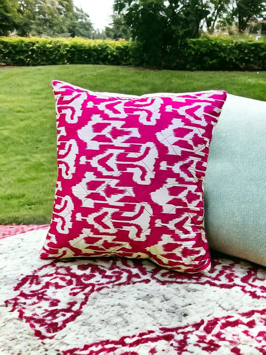 Jaipuri Screen Printed Quilted Cushion Cover set