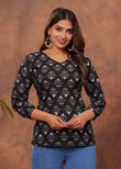 Pure Hand Block Printed Cotton Top