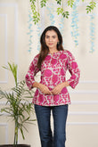 Pure Hand Block Printed Cotton Top