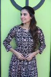 Pink Eclipse Pure Cotton Dress With Pocket