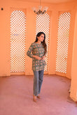 Floral Pure Cotton Short Kurti