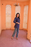 Blue Echo Pure Cotton Short Kurti