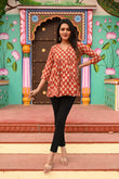 Sunehri Pure Cotton Short Kurti