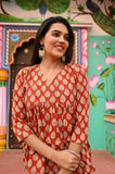 Sunehri Pure Cotton Short Kurti