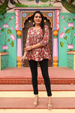 Laal Baagh Pure Cotton Short Kurti