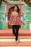 Laal Baagh Pure Cotton Short Kurti