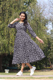 Midnight Swirl Pure Cotton Dress With Pocket