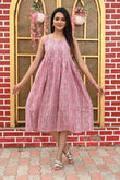 Gulabi Tales Pure Cotton Sleeveless Dress