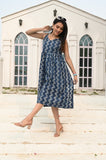 Ocean Mist Pure Cotton Sleeveless Dress