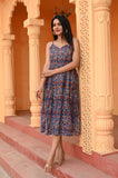 Flow & Glow Pure Cotton Sleeveless Dress