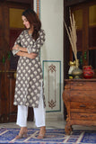 Pebble Path Pure Cotton Long Kurti