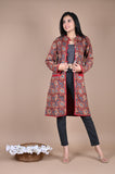 Bagru Hand Block Printed 2-Layer Winter Jacket