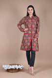 Bagru Hand Block Printed 2-Layer Winter Jacket