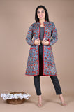 Bagru Hand Block Printed 2-Layer Winter Jacket