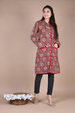 Bagru Hand Block Printed 2-Layer Winter Jacket