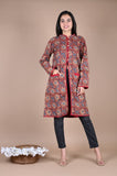 Bagru Hand Block Printed 2-Layer Winter Jacket