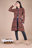 Bagru Hand Block Printed 2-Layer Winter Jacket