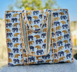 Hathi Raja Quilted Tote Bag with Zip
