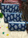 Indigo Special Set of 3 Pouches