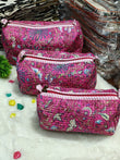 Pink City Set of 3 Pouches